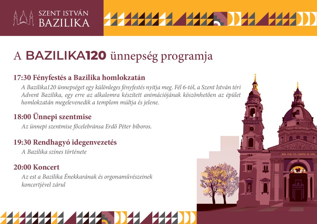 A Bazilika120 programja